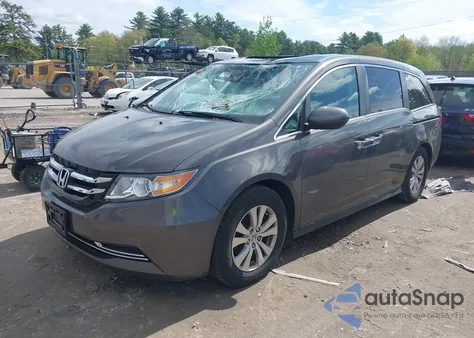 2016 Honda Odyssey Ex-L из США, поврежденный, VIN 5FNRL5H64GB169809